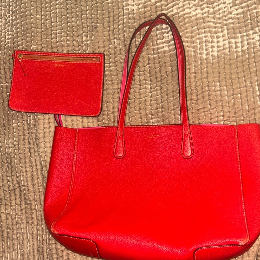 TORY BURCH RED BAG LIKE NEW!♥️